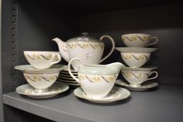 A modern Japanese Sone Chine part tea service in porcelain.