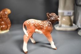 A Beswick animal study of a Dairy Shorthorn calf