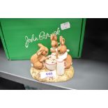 A John Beswick limited edition figure study group Flopsy, Mopsy and Cotton tail no.P4161, 1417/1500,