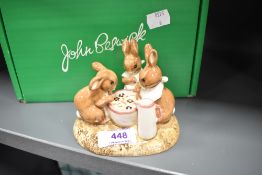 A John Beswick limited edition figure study group Flopsy, Mopsy and Cotton tail no.P4161, 1417/1500,