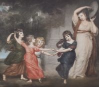 After Ellen Jowett (19th/20th century) a print depicting dancers, dated 1914, 43 x 47cm, later
