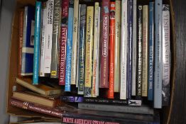 A box of books, of mixed railway interest, including North American and photographic interest.