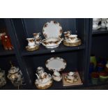 A collection of Royal Albert 'Old Country Roses', comprising tureen, tea pot, plates, cups and