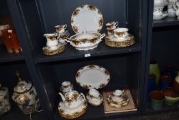 A collection of Royal Albert 'Old Country Roses', comprising tureen, tea pot, plates, cups and