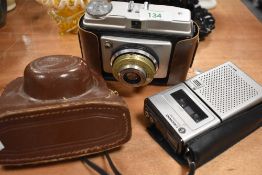 A vintage Ilford sporti camera and a Decimo pocket secretary.