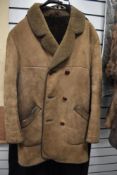 A gents vintage sheepskin coat, medium to larger size.