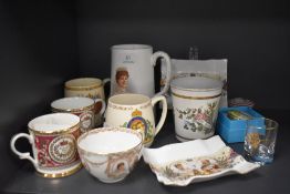 An assortment of Coronation ware including Royal Doulton and Adams, some AF.