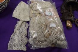 A collection of lace, crotchet and similar, some intricate pieces and good lengths.