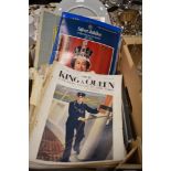 A selection of royal memorabilia including twenty four editions of Our King & Queen-A Pictorial