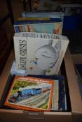 A selection of different board games including Journey Through Europe, Mid-Life Crisis, Tour of