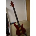 An Aria Pro II bass guitar , model SB600, early 80s