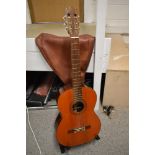 A vintage CIMAR classical spanish guitar, having rosewood back, sides and fingerboard , model number