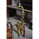 A Yamaha tenor sax, model number YTS-23, serial number 038998, with Yamaha hard case, and