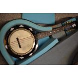 An early 20th Century banjo mandolin , J E Dallas maker, stamped 415 Strand, serial number 5685,