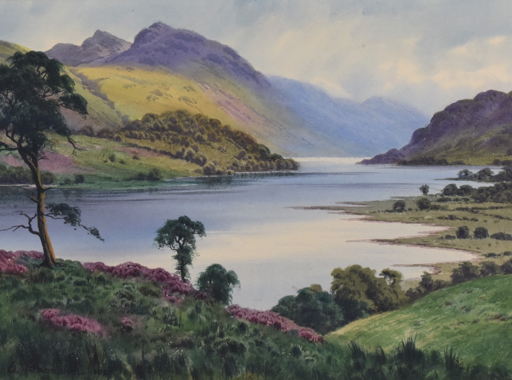 Edward Horace Thompson (British 1879-1949) Lake District scene watercolour, entitled 'Thirlmere