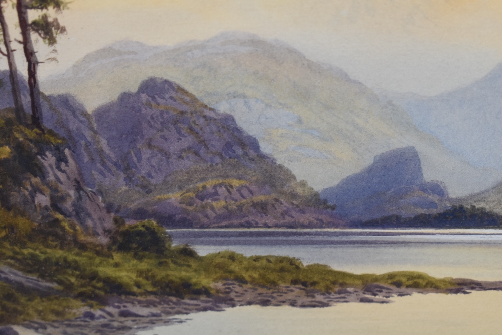 Edward Horace Thompson (British 1879-1949) Lake District scene watercolour, entitled 'Derwentwater - Image 4 of 5