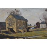 William Dodd (British 1908-1981) oil on canvas, Halfpenny, Stainton, Kendal, unsigned, artists label