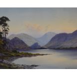 Edward Horace Thompson (British 1879-1949) Lake District scene watercolour, entitled 'Derwentwater