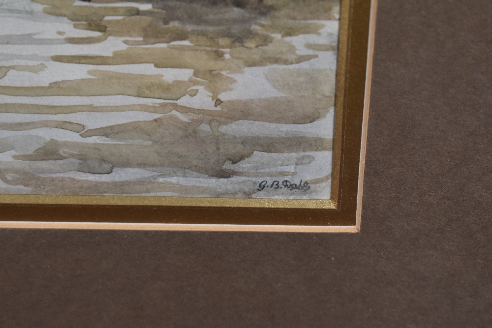 G.B Dale (British 20th century) a group of three Thames scene watercolours, each signed lower right, - Image 3 of 9