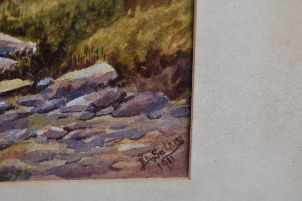 Two early 20th century rural scene watercolours, possibly Rubens Southey (British 1881-1933) one - Image 7 of 8