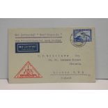 1930 LZ 127 GRAF ZEPPELIN FLIGHT COVER - RUSSIA FLIGHT Cover with 2RM Zeppelin stamp, with cover