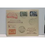 1931 LZ 127 GRAF ZEPPELIN POLAR FLIGHT ON REGISTERED COVER Fine registered cover with two imperf
