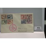 1936 LZ129 HINDENBURG BERLIN OLYMPIC GAMES FLIGHT COVER Plain cover with a full set of the