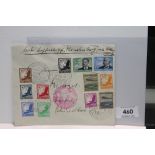1936 LZ129 HINDENBURG 9th NORTH AMERICAN FLIGHT COVER Fine cover with ten air stamps from 1934 along
