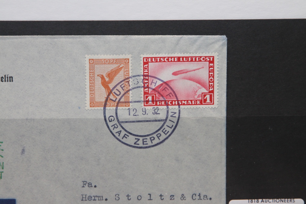 1932 LZ 127 GRAF ZEPPELIN, 6th SOUTH AMERICAN FLIGHT COVER Graf Zeppelin Airmail cover with 1RM - Image 3 of 4