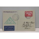 1931 LZ 127 GRAF ZEPPELIN ICELAND FLIGHT ON PICTURE POSTCARD OF LZ127 IN FLT Fine postcard with