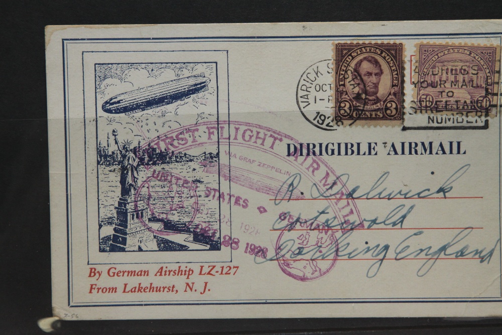 1928 LZ127 GRAF ZEPPELIN USA- GERMANY FIRST RETURN FLIGHT CARD Illustrated postcard to front, - Image 2 of 2