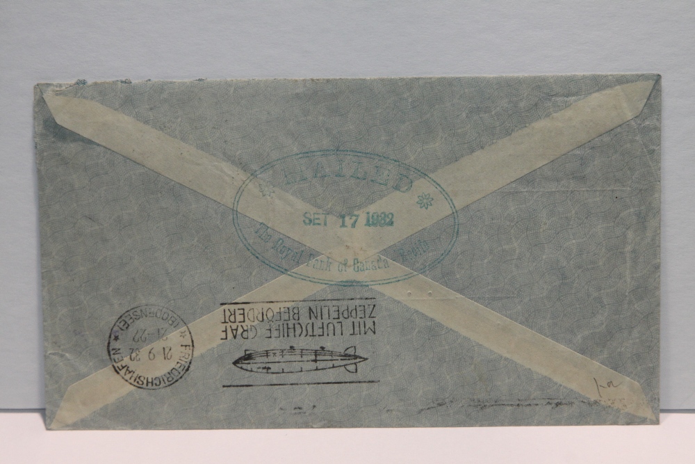 1932 LZ 127 GRAF ZEPPELIN, 6th SOUTH AMERICAN RETURN FLIGHT COVER Graf Zeppelin Airmail cover with - Image 3 of 3