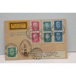 1930 LZ 127 GRAF ZEPPELIN FLIGHT COVER - SILESIA ROUND TRIP ON PICTURE P/CARD Picture postcard