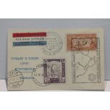 1934 LZ127 GRAF ZEPPELIN, 11th SOUTH AMERICA RETURN FLIGHT COVER Plain postcard with duo of