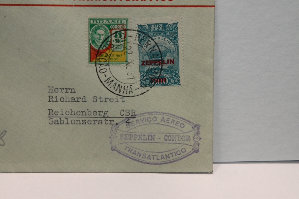 1931 LZ 127 GRAF ZEPPELIN, 3rd SOUTH AMERICA RETURN FLIGHT COVER Special cover with four - Image 2 of 3