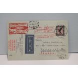 1931 LZ 127 GRAF ZEPPELIN FLIGHT COVER - HUNGARY LANDING FLIGHT PPC Picture postcard depicting the