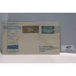 1936 LZ 129 HINDENBURG - 2nd NORTH AMERICAN RETURN FLIGHT COVER Illustrated cover for Zeppelin post.