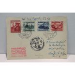 1939 LZ130 GRAF ZEPPELIN II, WURZBURG FLIGHT COVER Graf Zeppelin II cover on plain postcard with