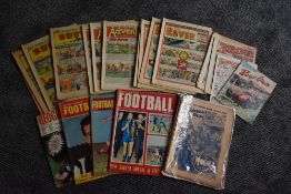 Vintage Boy's magazines/Periodicals. Includes The Magnet issues from 1939; Football interest, etc.