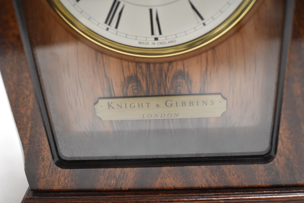 A modern Franz Hermle bracket style clock retailed by Knight and Gibbins - Image 4 of 4