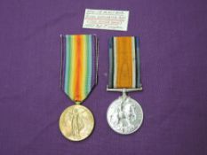 A WW1 Medal Pair to 19327 SJT.J.LANGDEN R.Lanc.R, War Medal and Victory Medal