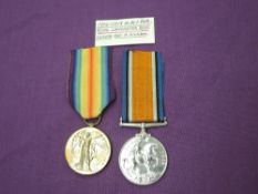 A WW1 Medal Pair to 265258 SJT.H.NICKSON R.Lanc.R, War Medal and Victory Medal