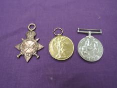 A WW1 Medal Trio to 83270 DVR.F.J.BURGESS.R.E, 1914 -15 Star, War Medal and Victory Medal