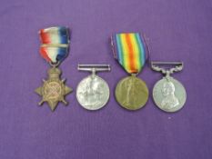 A WW1 Medal Trio to 1192 PTE.T.ADIE 2/R.WAR.R, 1914 Star, War Medal and Victory Medal, later