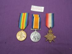 A WW1 Medal Trio to 240068 PTE.J.J.SHAW. R.Lanc.R, 1914-15 Star, War Medal and Victory Medal
