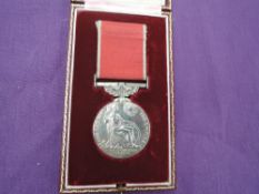 A WW2 British Empire Medal to Eric .C.Porter, George V with GR1 Cypher on rear with ribbon in