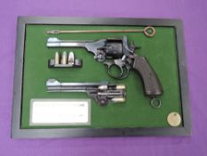 A shop display Webley & Scott Mk IV 1915 Revolver having military marks, cut away to show working