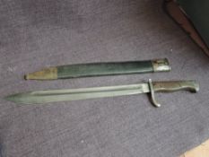 A German Mauser Bayonet model 98/05 1915 (butcher knife), marked on blade V.C.SCHILLING SUHL,