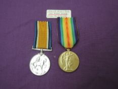 A WW1 Medal Pair to 35126 PTE.T.MELVILLE R.Scots, War Medal and Victory Medal