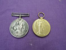 A WW1 Medal Pair to 79 SJT.W.BANKS R.A.M.C War Medal and Victory Medal , no ribbons